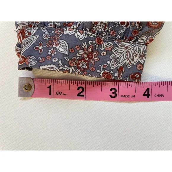 Dress Forum Floral Long Sleeve Short Peasant Dress Small - Picture 6 of 13